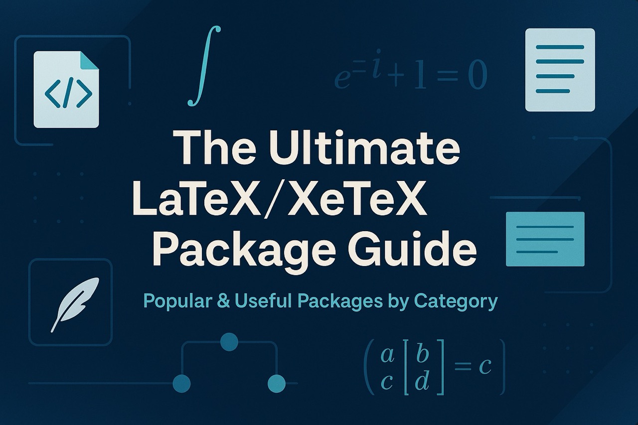 Best LaTeX/XeTeX packages